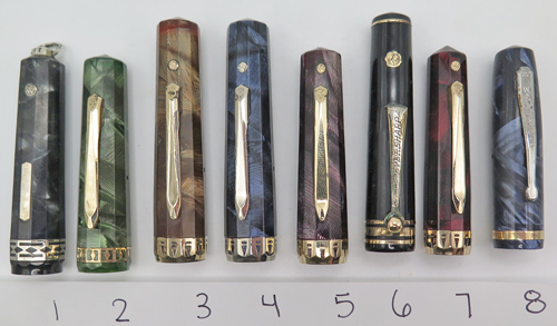 ITEM #6830: WHAL DORIC CAPS. GOLD FILLED TRIM